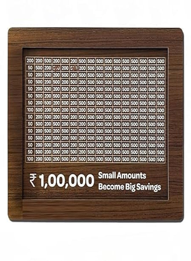 Lampostick Piggy Bank, Money Box, Coin Box for Kids/Children, Savings Challenge Box, Cashbox,Cash Vault Wooden Savings Box,Wooden Coin Piggy Bank,Money Save Box Smash, Money Saver - Image 1